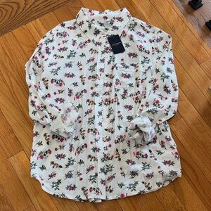 LUCKY BRAND Floral Print women’s button up Shirt